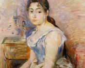 贝尔特 摩里索特 : Young Woman in a Blue Blouse